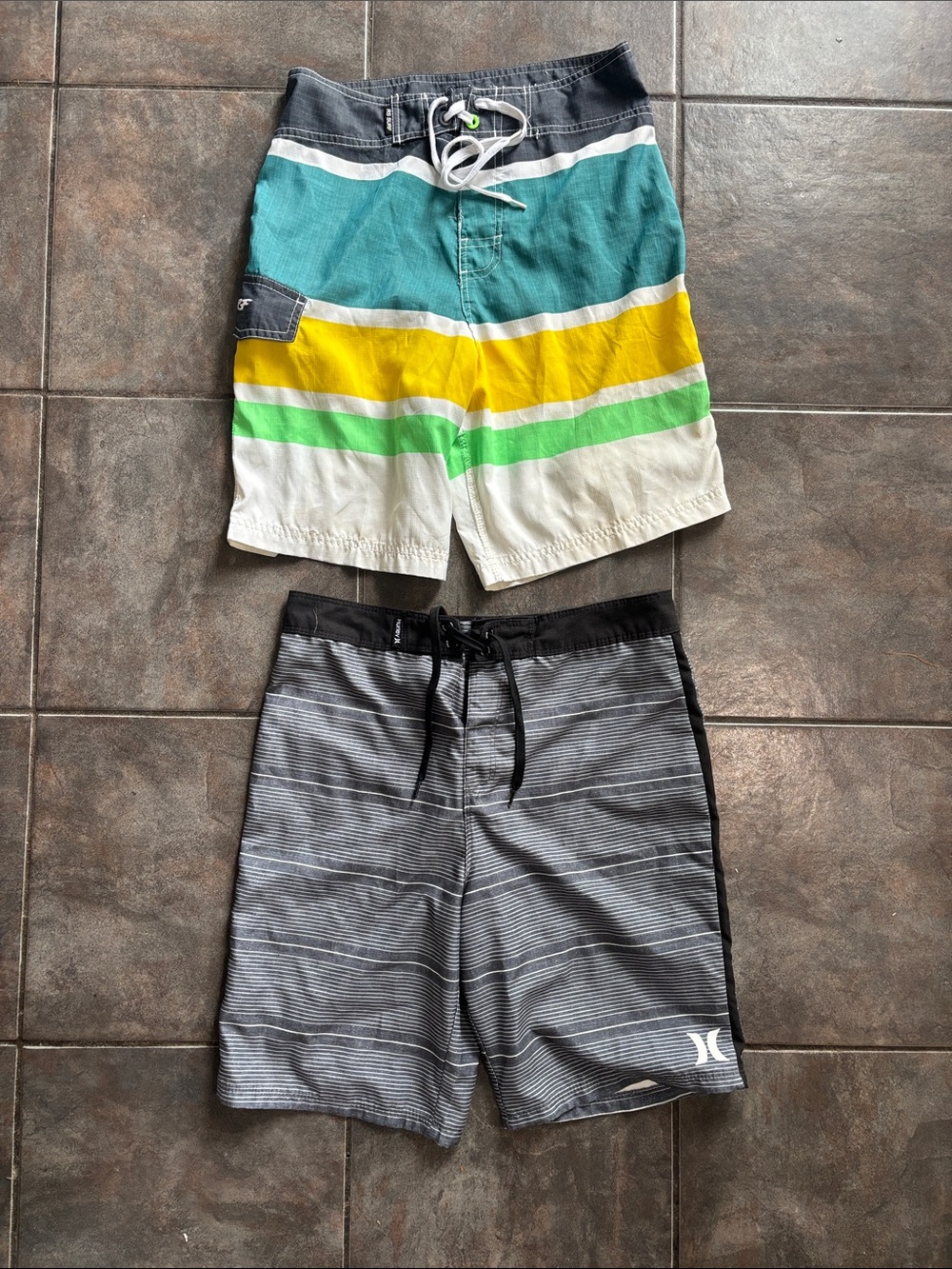 TWO Pairs Board Shorts Swimsuits, size 28